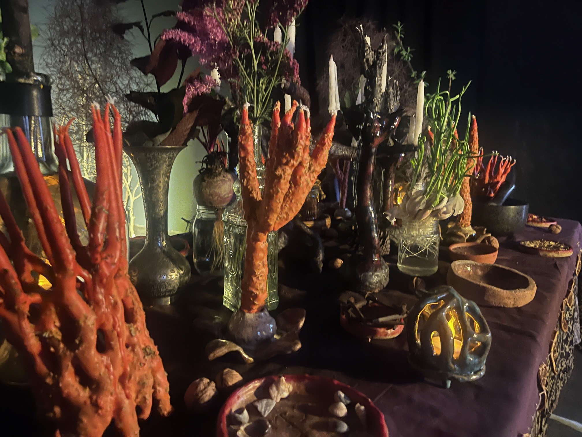 Handmade Spell Candles with Draunikau Hawthorn