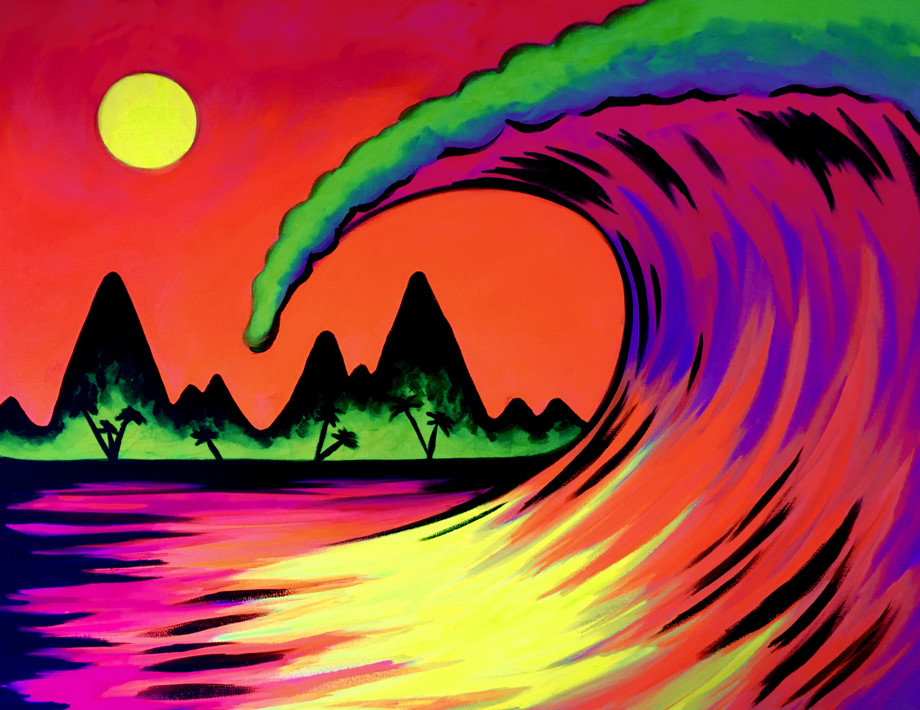 Glow in the Dark Paint Party - Glow Wave