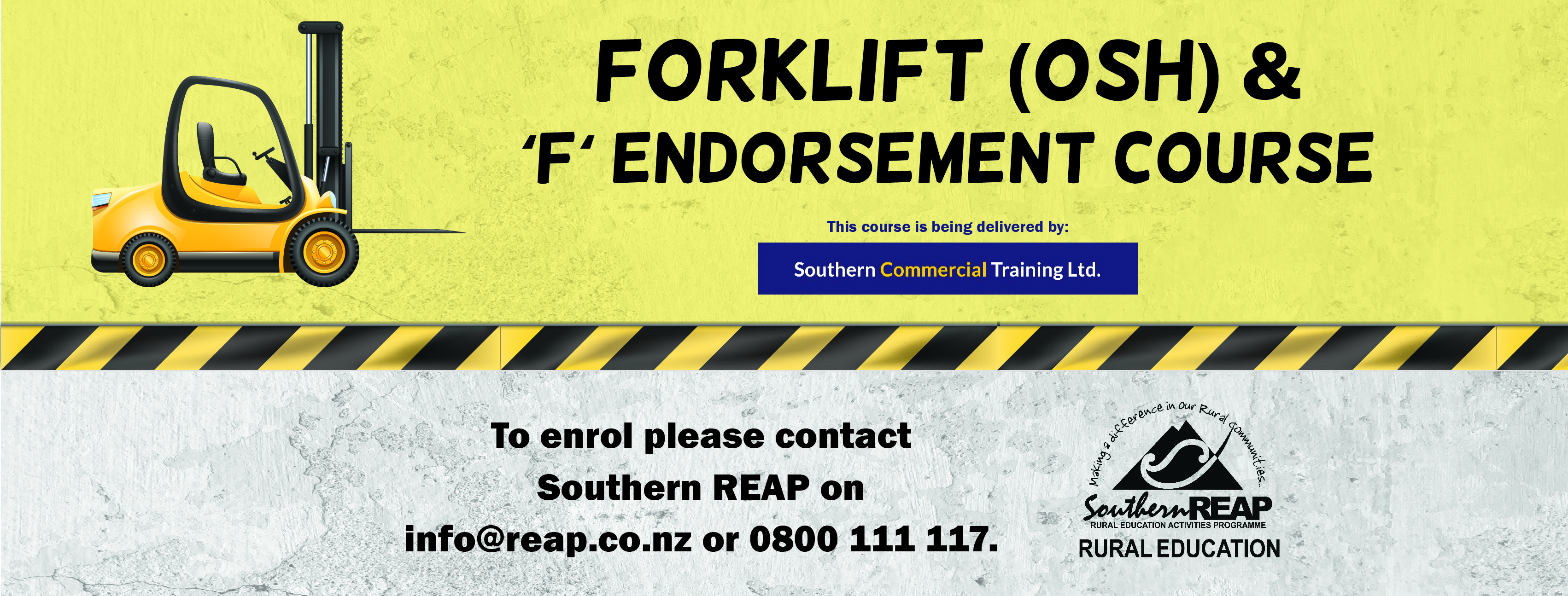 Forklift (OSH) & ‘F‘’ Endorsement Course